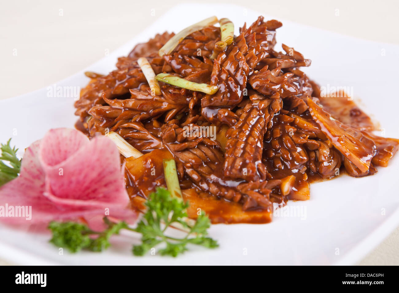 food in china vegetable and pork kidney Stock Photo Alamy