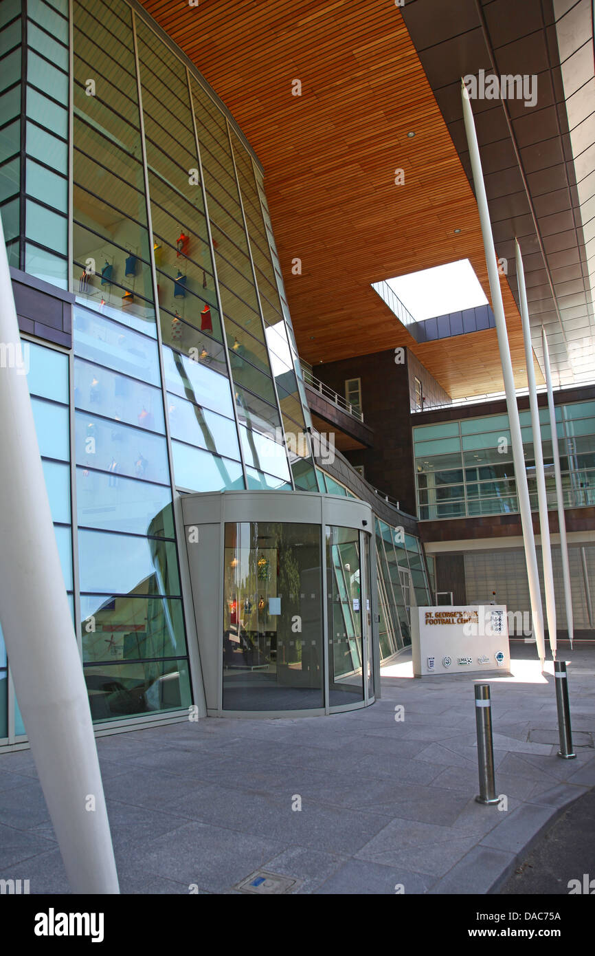 Entrance to St Park, the English Football FA national football centre at Burton upon