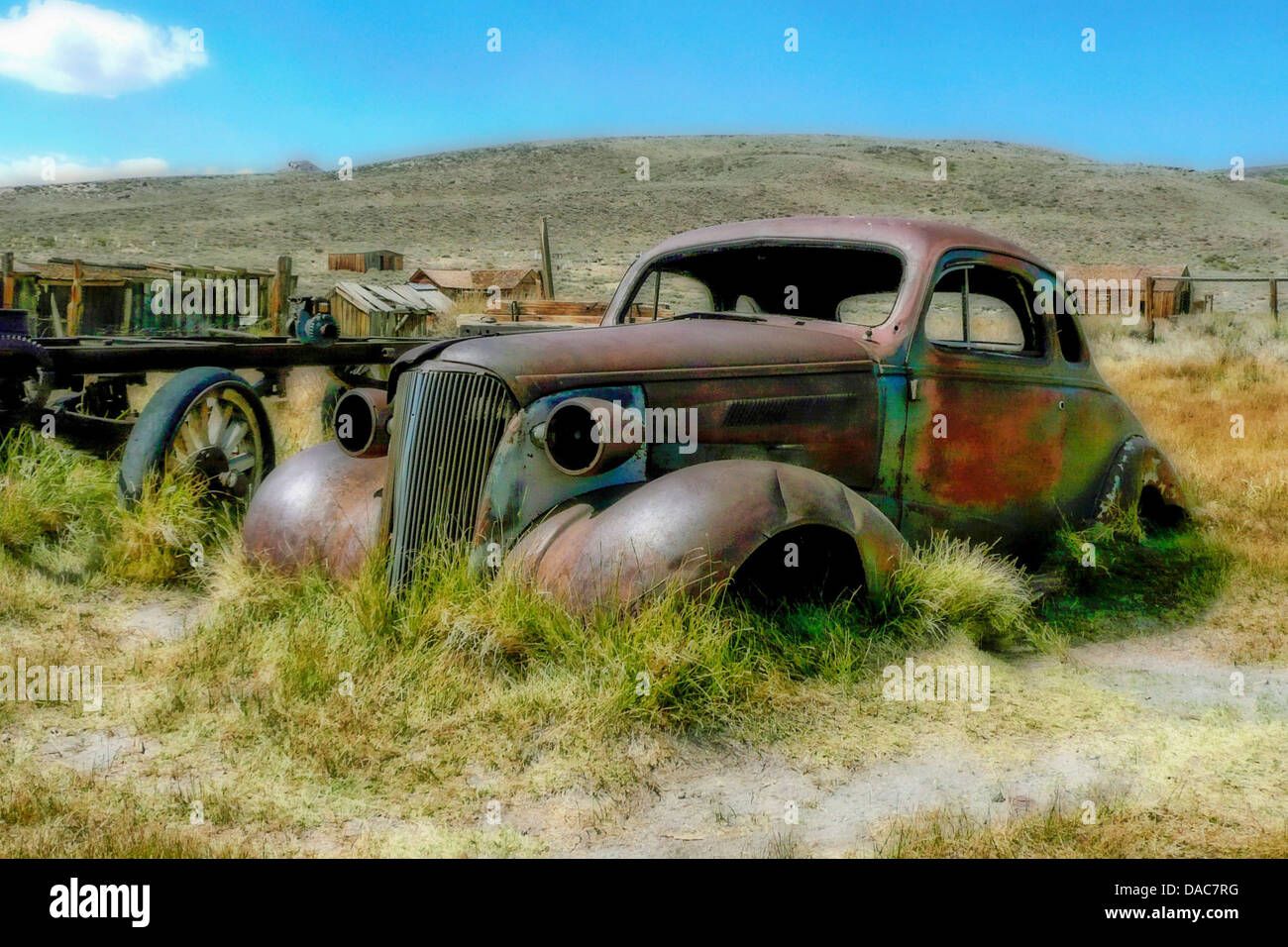 bodie ghost town california usa legacy old car Stock Photo