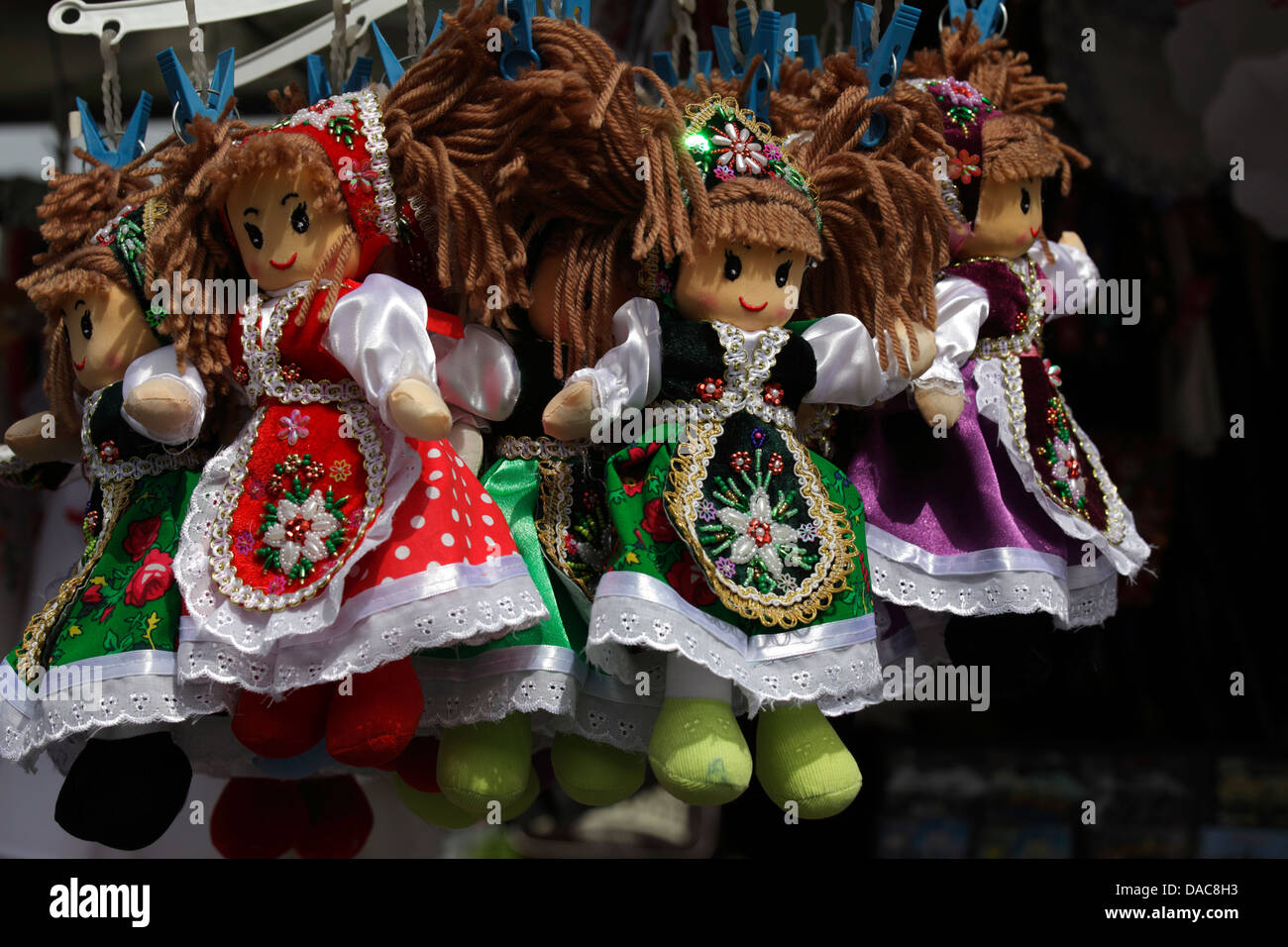 Souvenir dolls, Budapest, Hungary Stock Photo Alamy