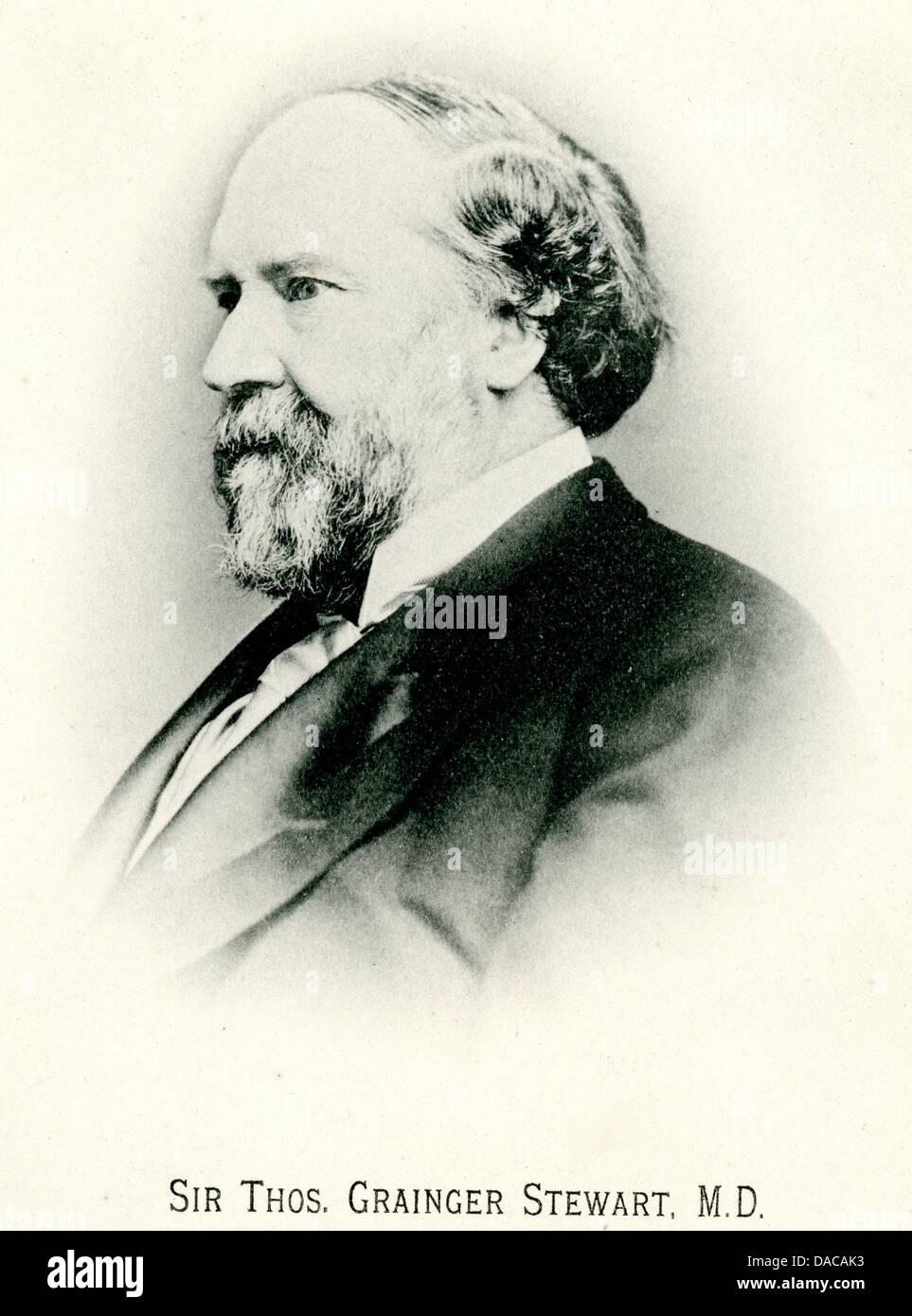 Sir Thomas Grainger Stewart 1837 to 1900 was an eminent Scottish physician Stock Photo