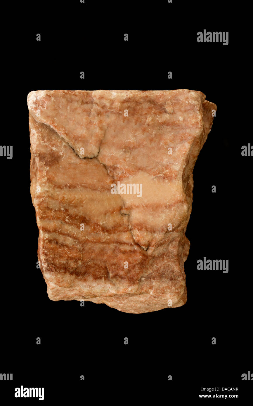 Gypsum, variety alabaster, Garden of the Gods, Colorado. USA Stock