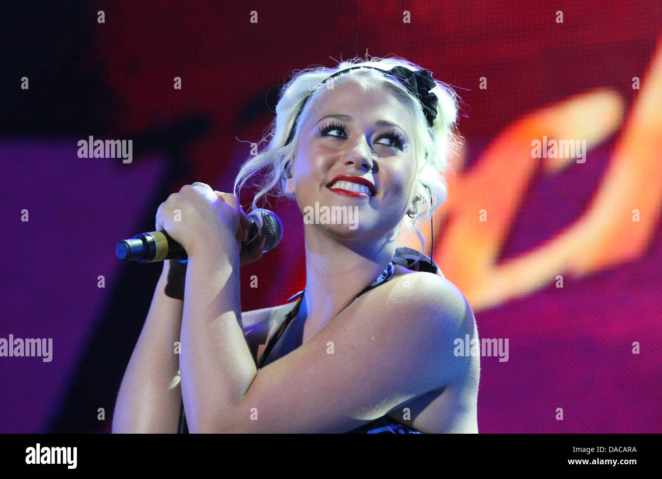 The Rocker Amelia AMELIA LILY ROCK ASSEMBLY 2013 WEMBLEY ARENA LONDON ENGLAND 10 July ...