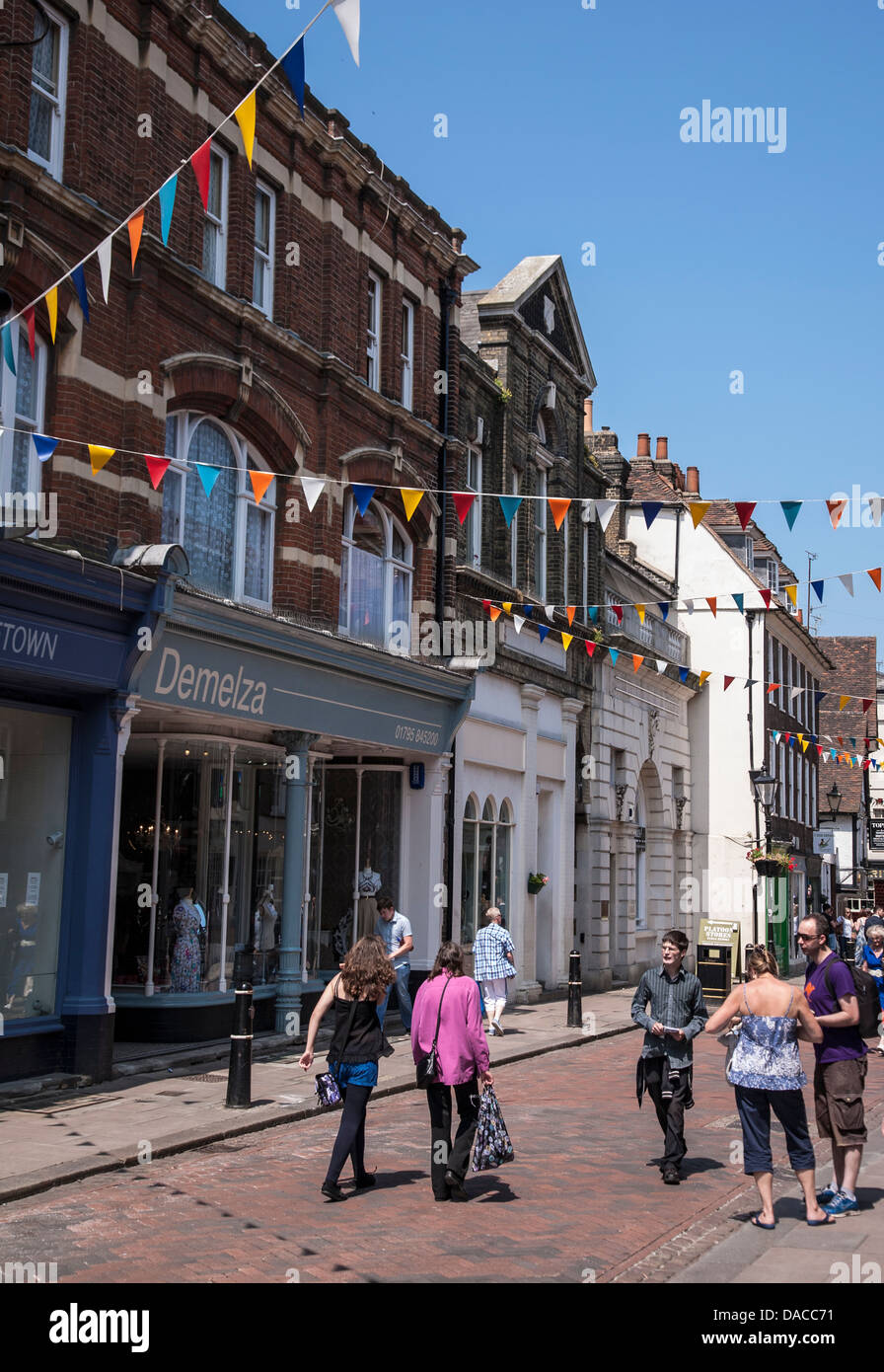 Street View, Rochester, Medway, Kent, England, United Kigdom Stock Photo Alamy