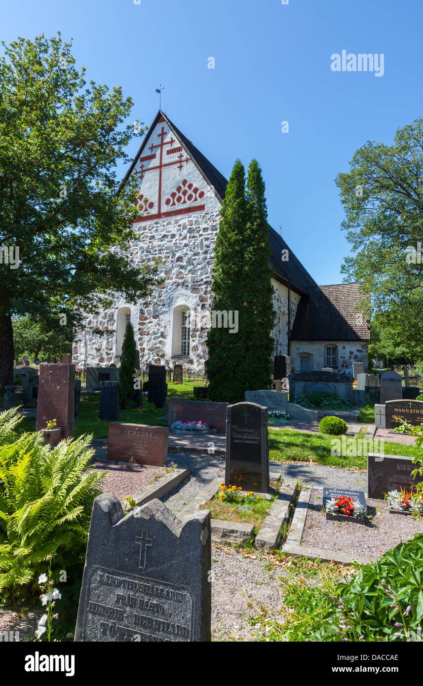 St. Nicholas Church in Inkoo, Finland Stock Photo