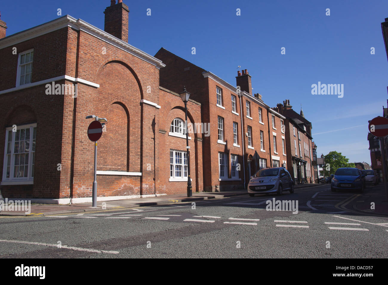 buildings in the sun, Altrincham Stock Photo Alamy