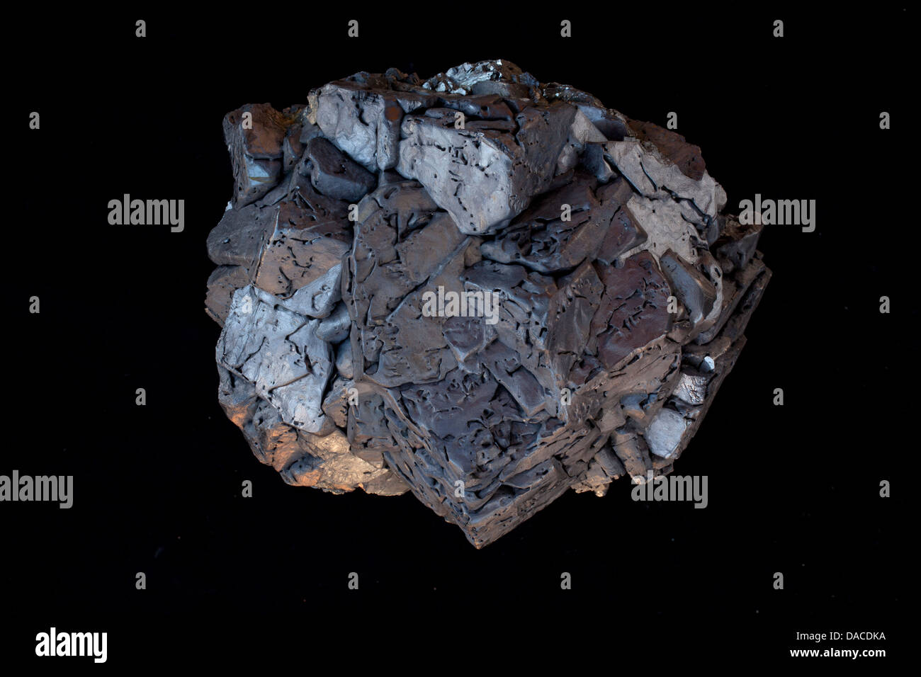 Galena, PbS, Madan, Bulgaria, main ore mineral of lead Stock Photo