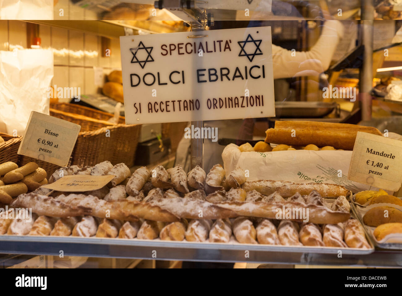 Jewish bakery, Ghetto, Cannaregio, Venice, Italy Stock Photo Alamy