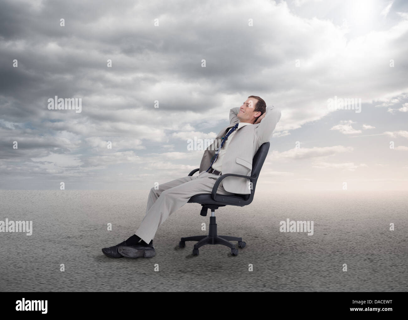 Relaxed businessman Stock Photo