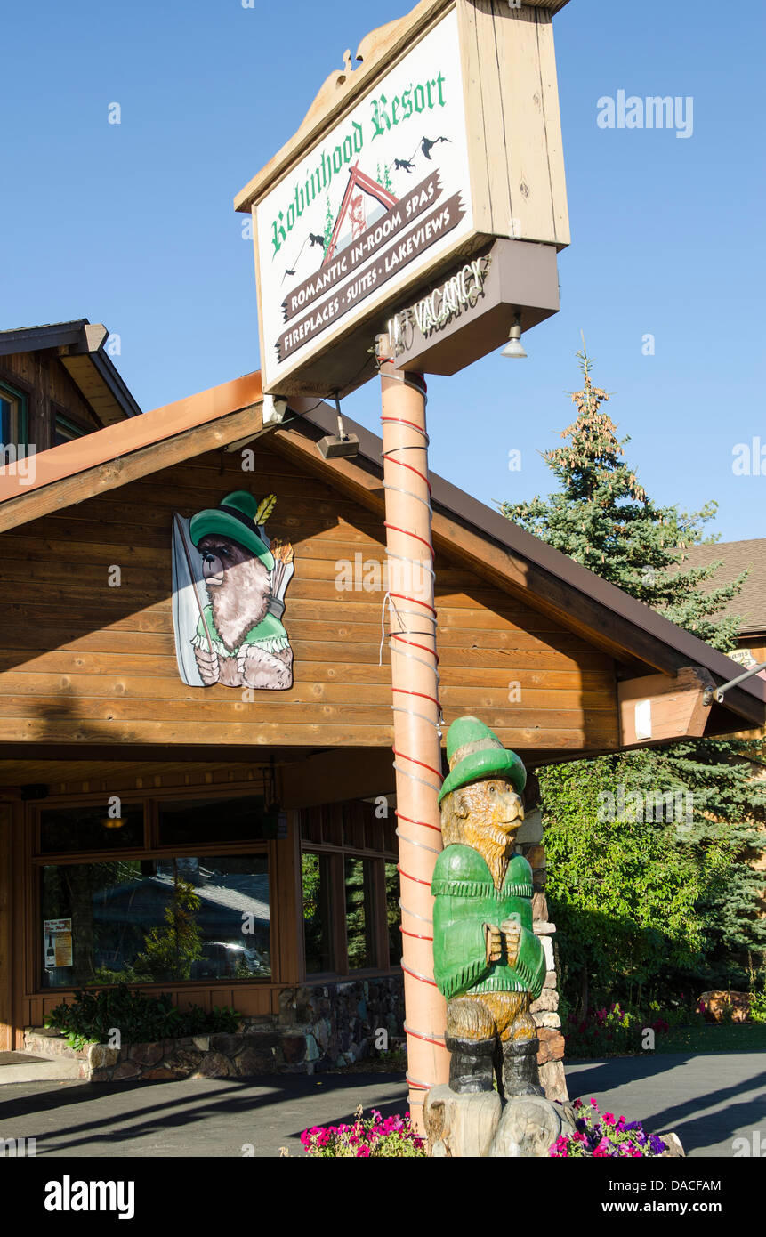 Downtown Big Bear Lake village, California Stock Photo Alamy