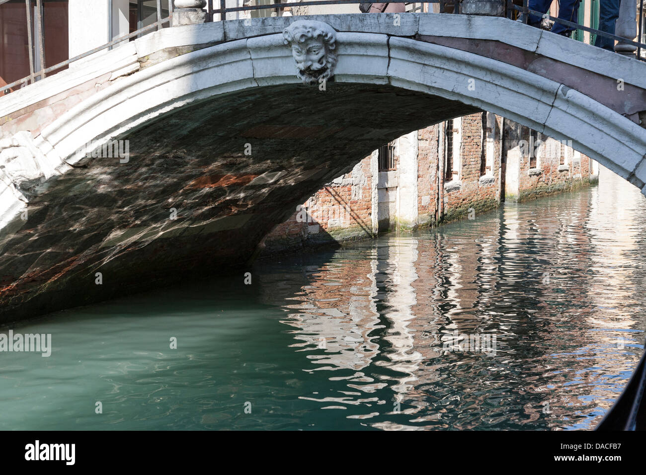 Bridge and refection, Venice, Italy Stock Photo - Alamy