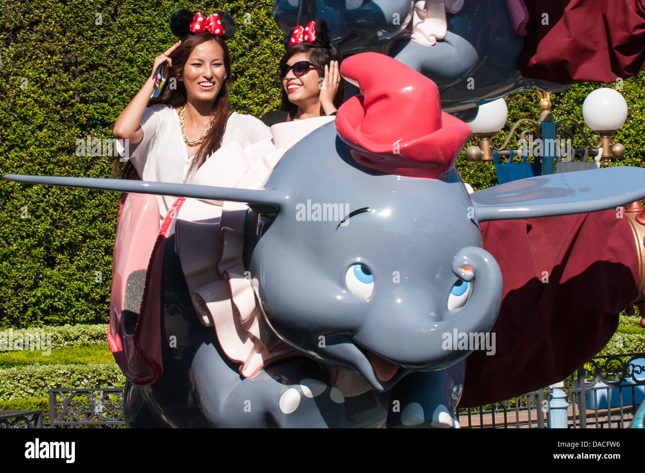 Dumbo the Flying Elephant ride Fantasyland Disneyland, Anaheim