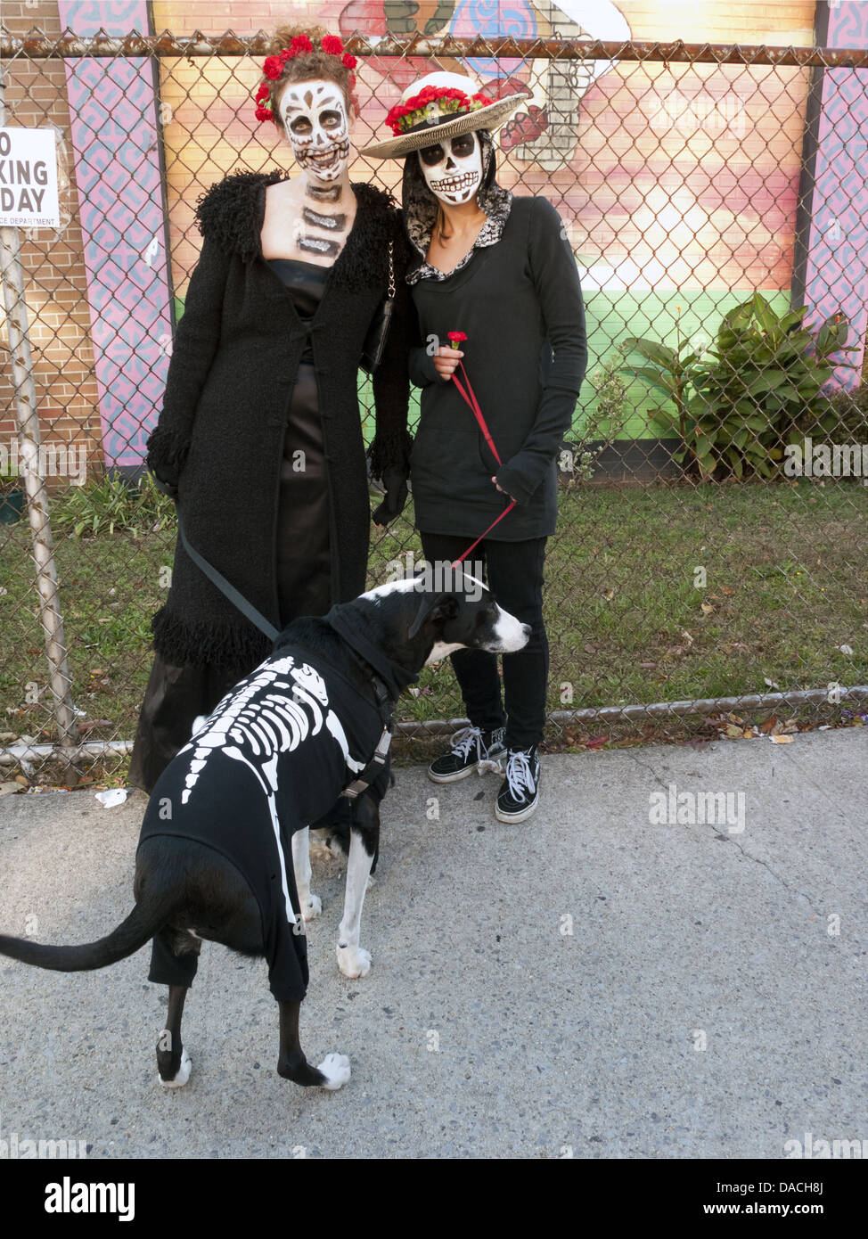 Halloween block party in the Kensington section of Brooklyn, NY, 2010