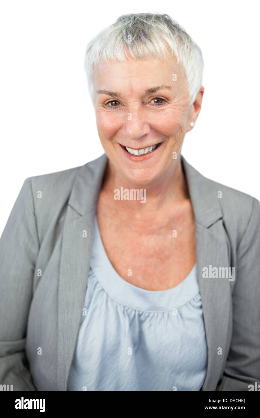 Stylish mature woman posing hi-res stock photography and images - Alamy