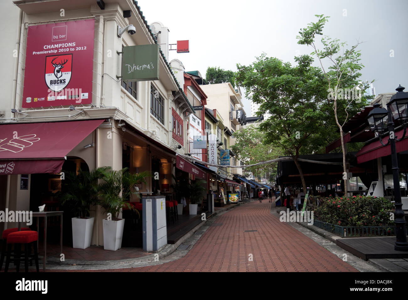 Boat Quay area, Singapore Stock Photo Alamy