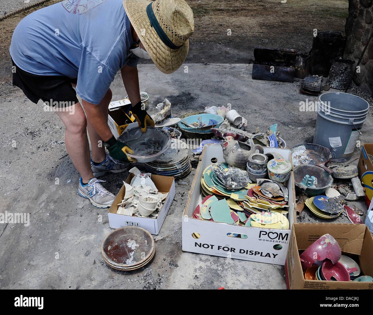 Yarnell AZ. July 10,2013. USA. Today the city of Yarnell AZ open to ...