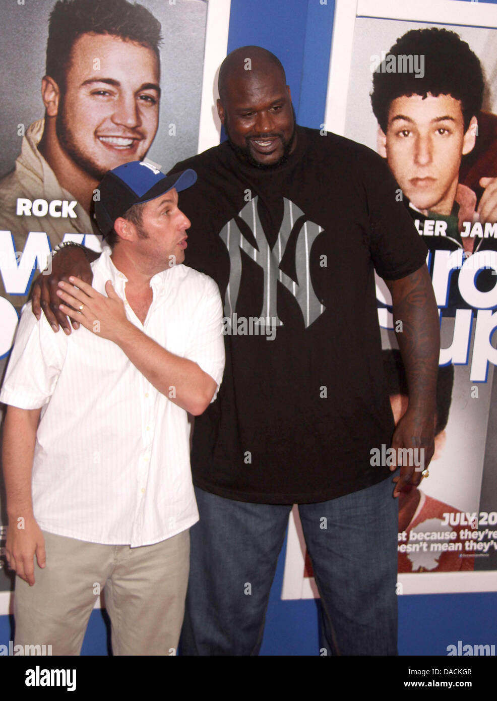 New York, New York, USA. 10th July, 2013. Actor ADAM SANDLER and former basketball player SHAQUILLE O'NEAL attend the New York premiere of 'Grown Ups 2' held at AMC Loews Lincoln Square. Credit:  Nancy Kaszerman/ZUMAPRESS.com/Alamy Live News Stock Photo