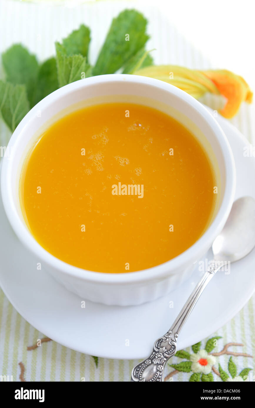 Pumpkin puree Stock Photo