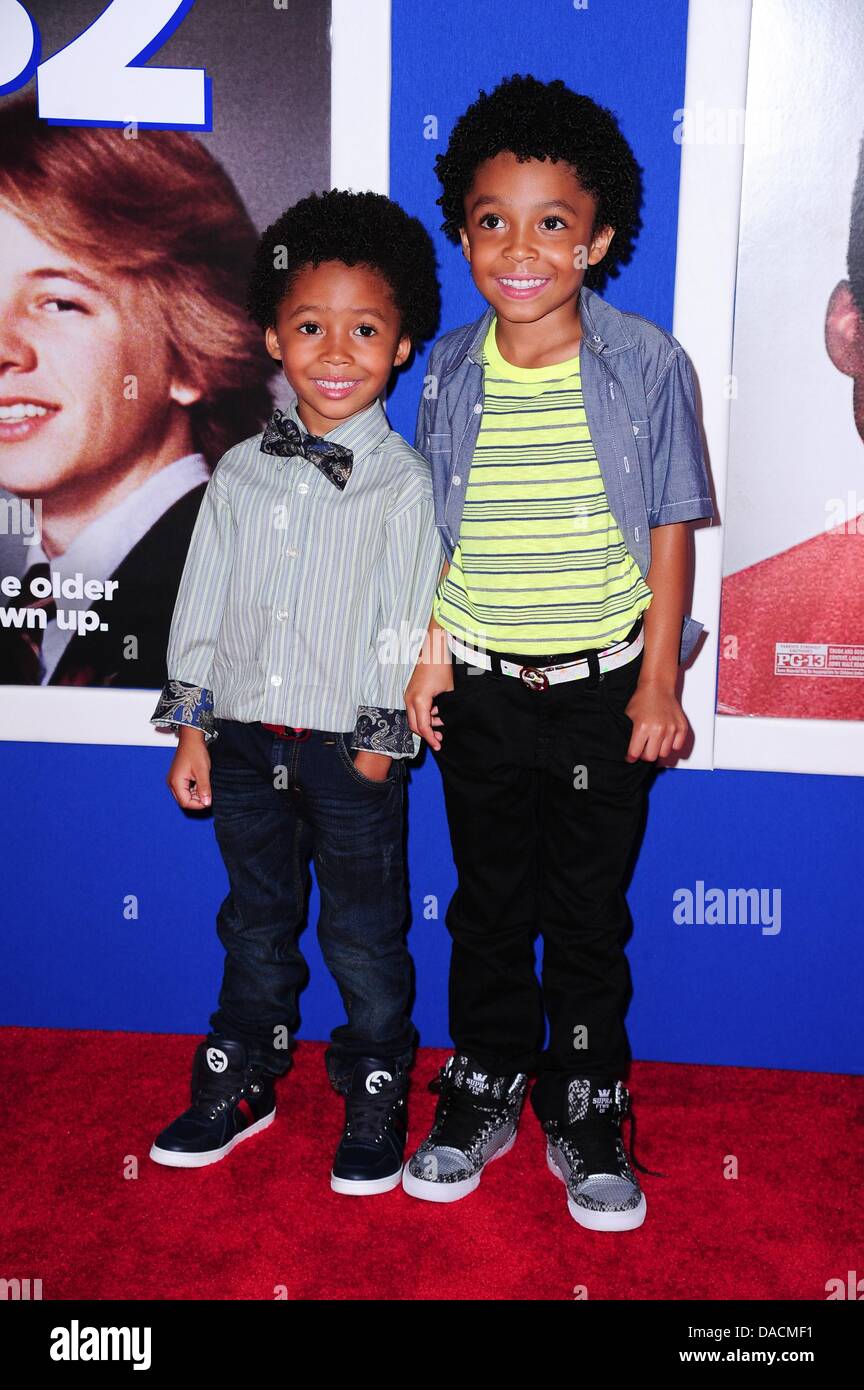 New York, NY. 10th July, 2013. Kaleo Elam, Makhari Elam at arrivals for  GROWN UPS 2 Premiere, AMC Loews Lincoln Square Theater, New York, NY July  10, 2013. Credit: Gregorio T. Binuya/Everett