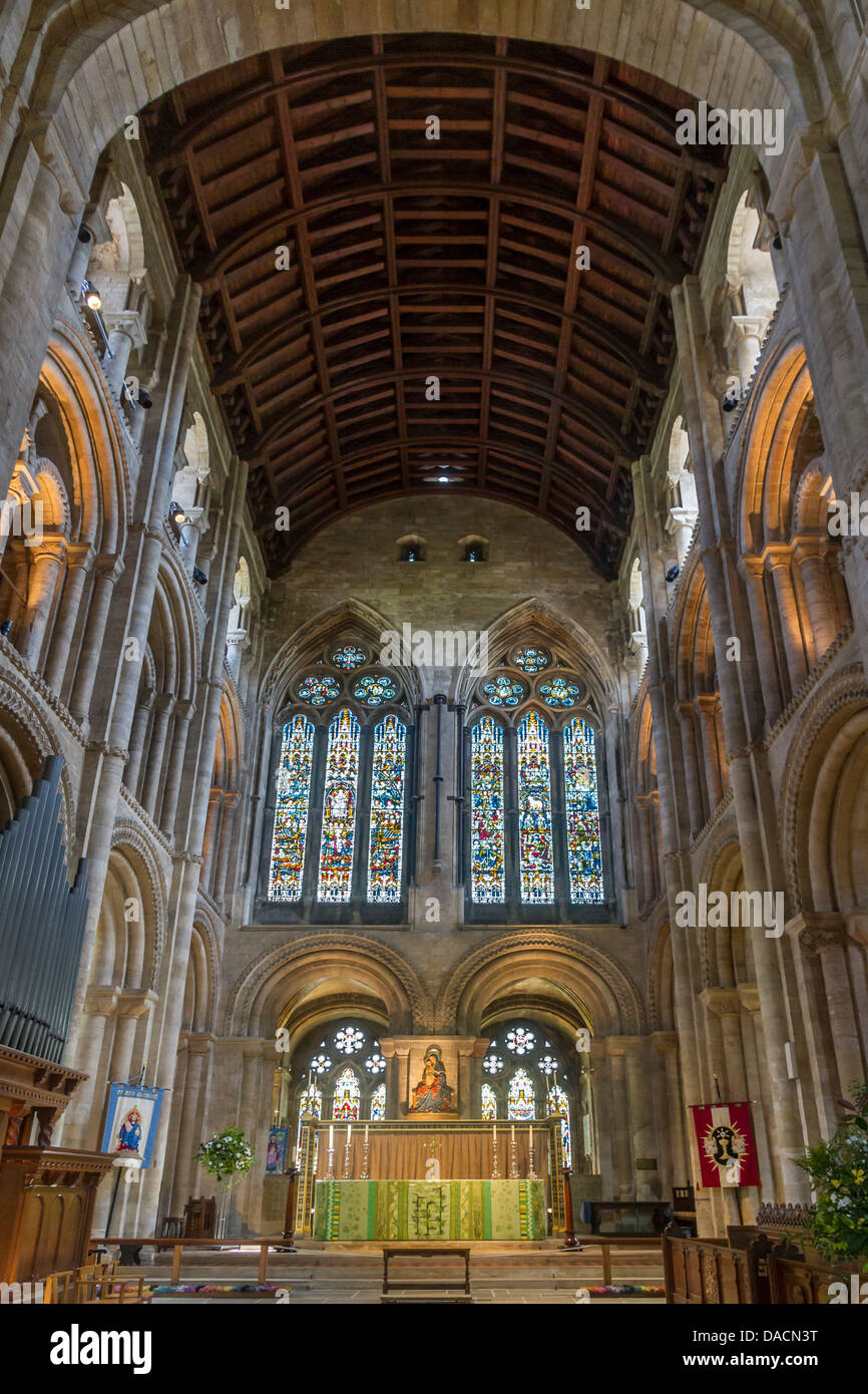England Hampshire, Romsey abbey, interior Stock Photo - Alamy