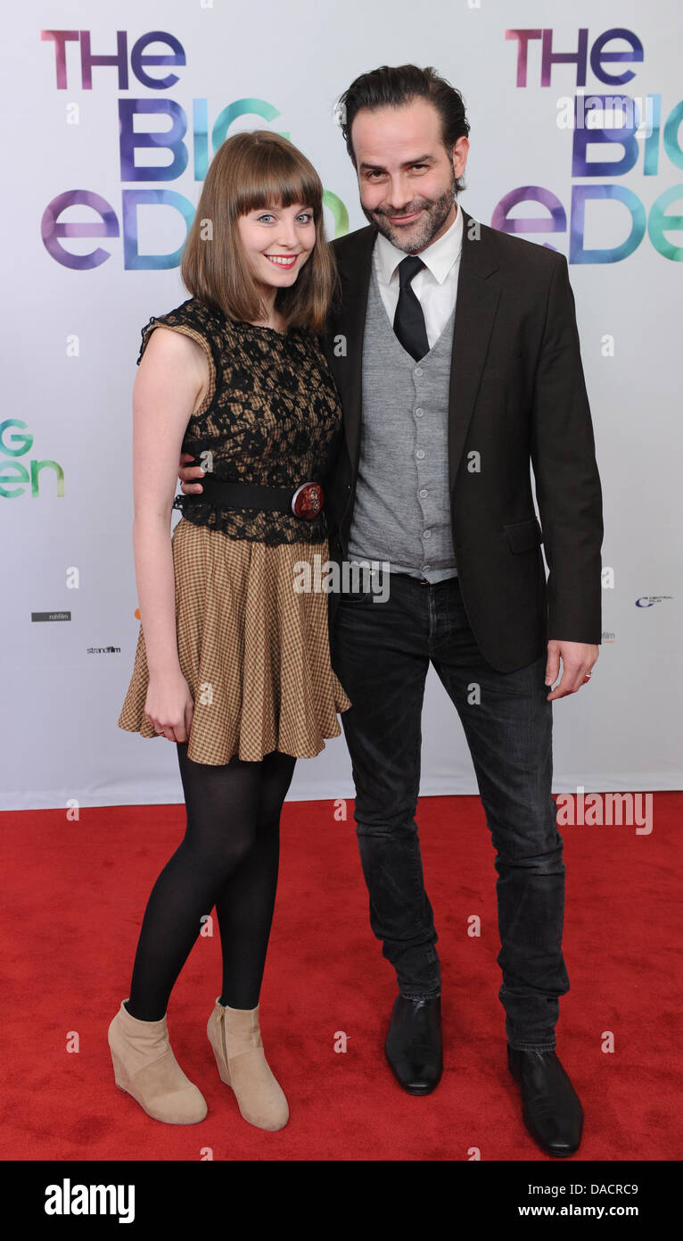 Swiss actor Beat Marti and his wife Delia arrive for the premiere of