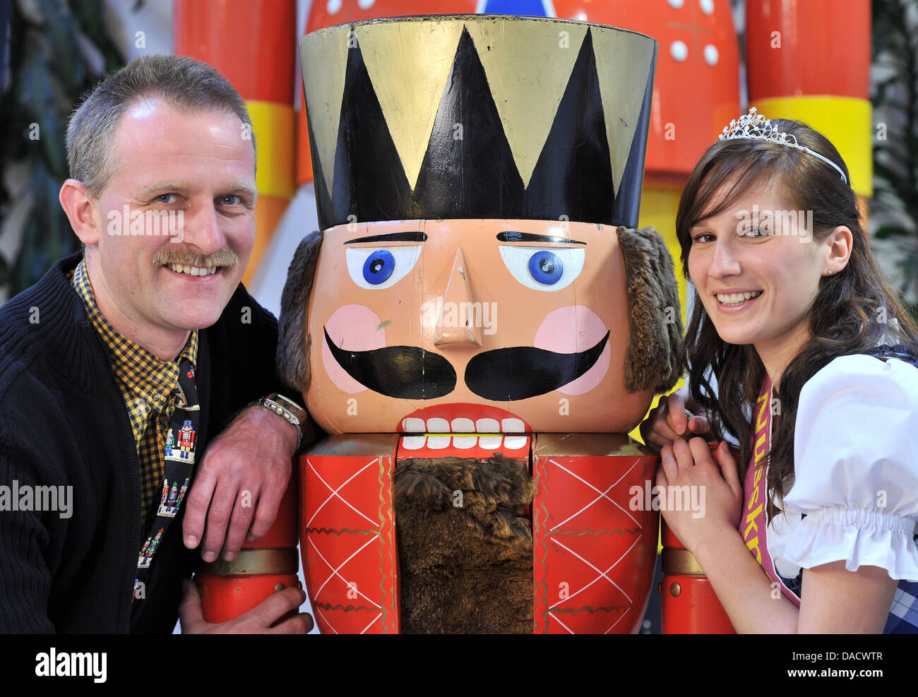 Current nutcracker queen Maria Fritzsche and owner of the nutcracker