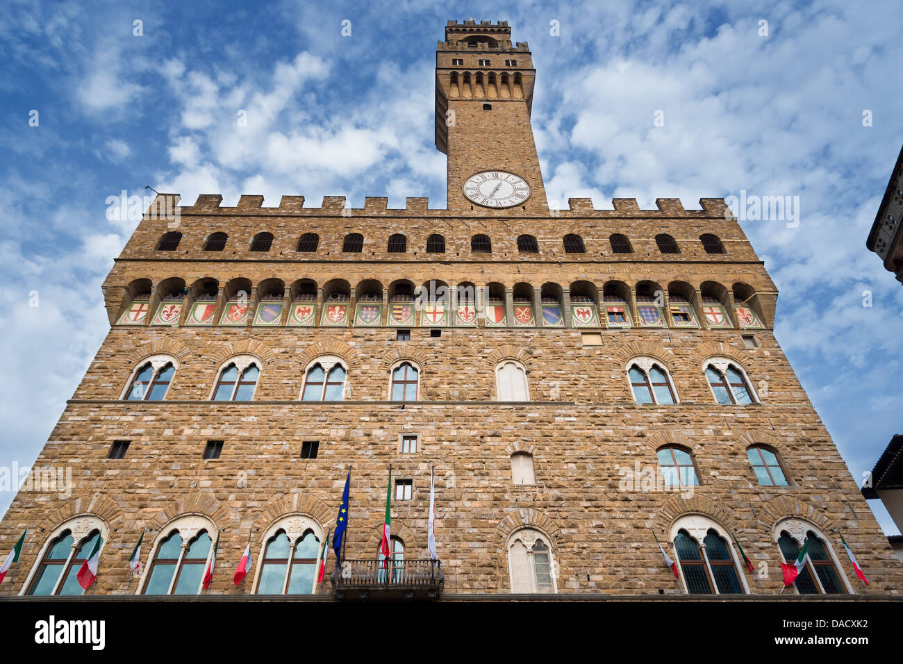 Palazzo Vecchio on Piazza della Signoria. Florence, Italy Stock Photo