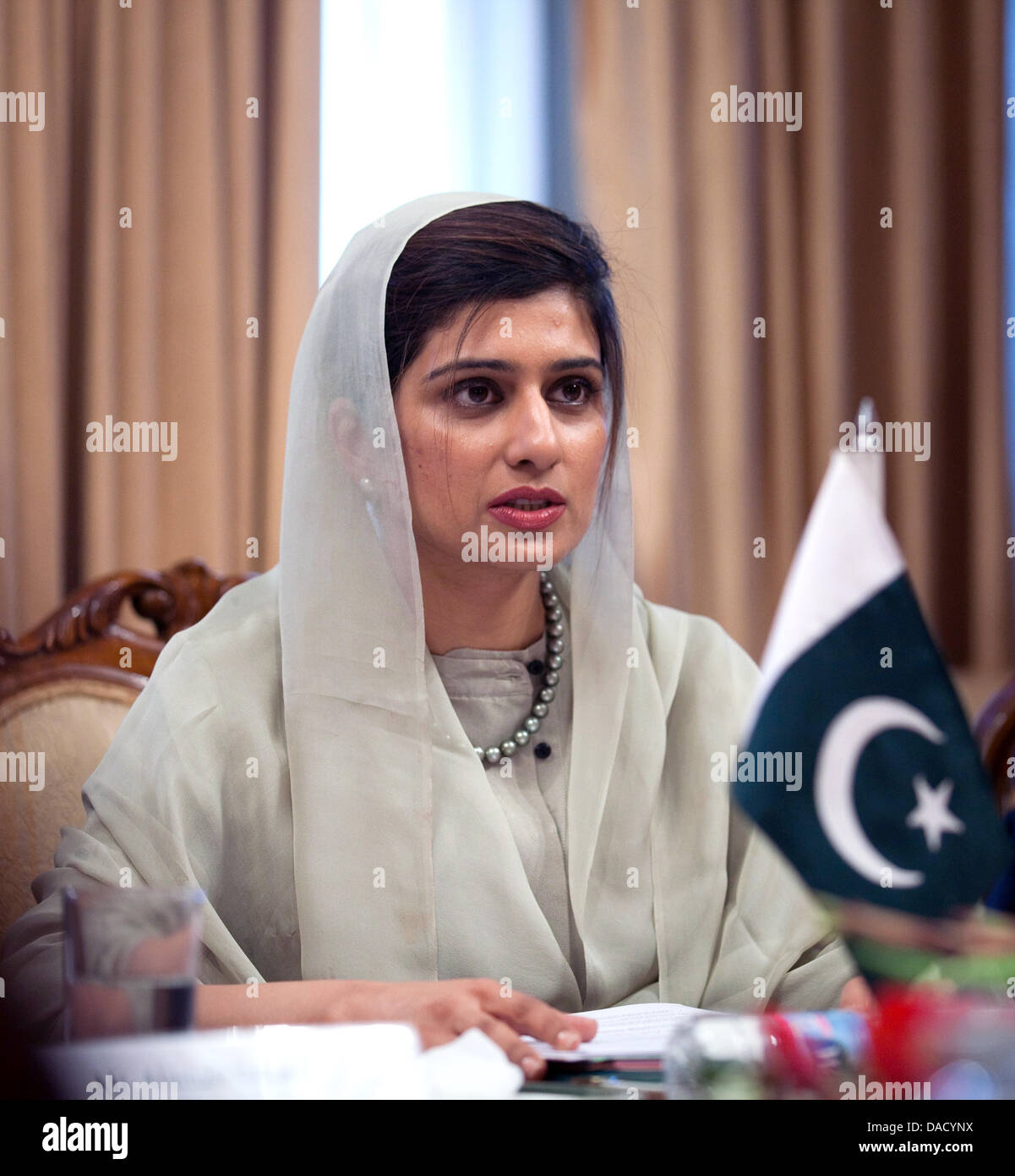 Pakistani Foreign Minister Hina Rabbani Khar is pictured at the ...