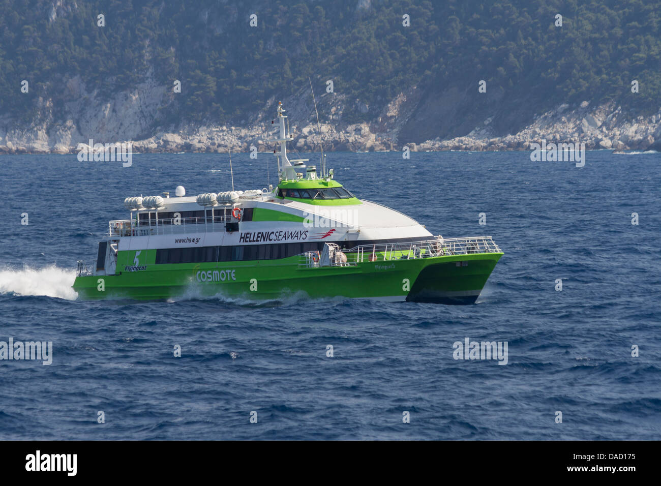 Greece Sporades, Hellenic Seaways fast ferry Stock Photo