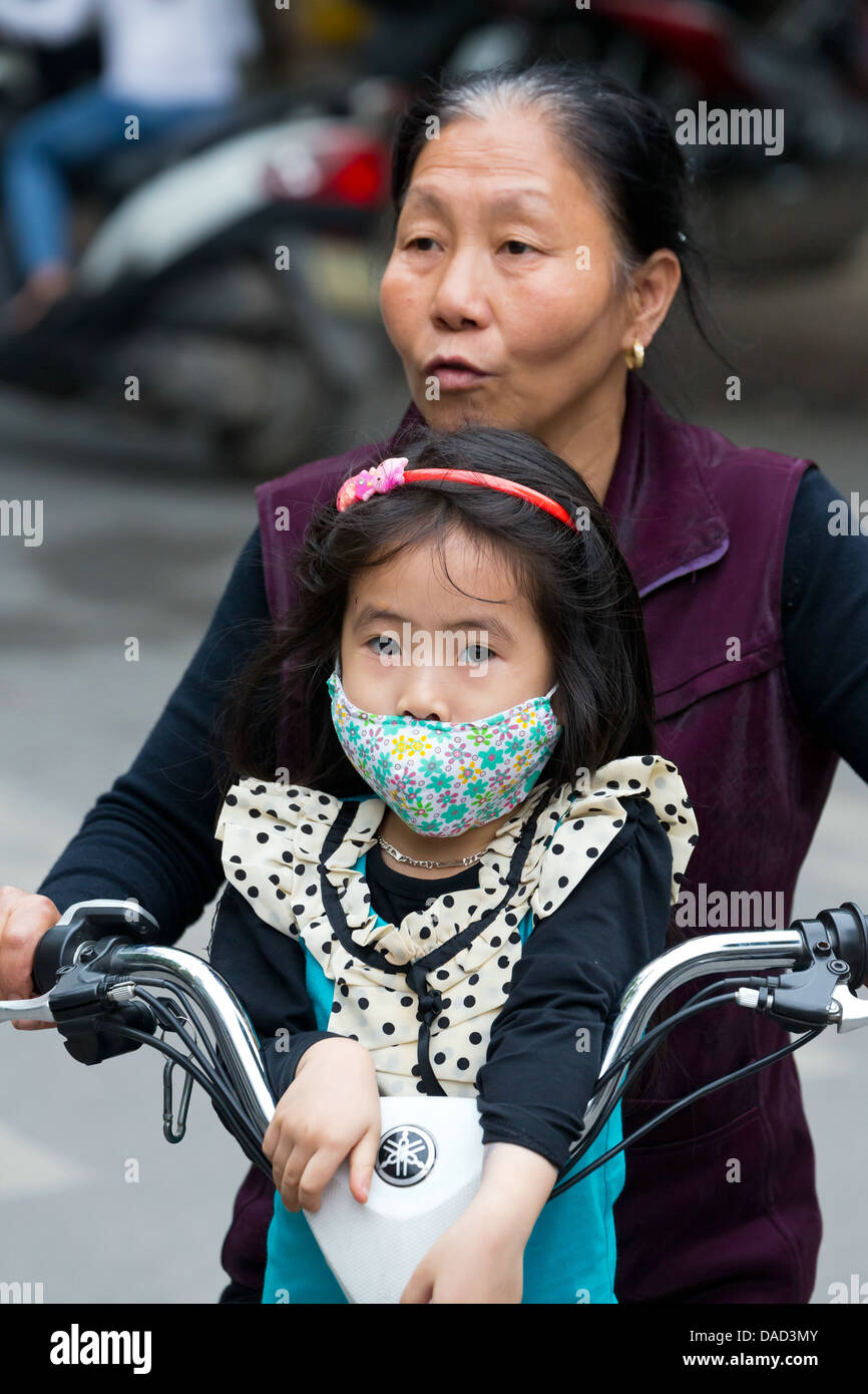 Scooter Drivers in Hanoi, Vietnam Stock Photo Alamy