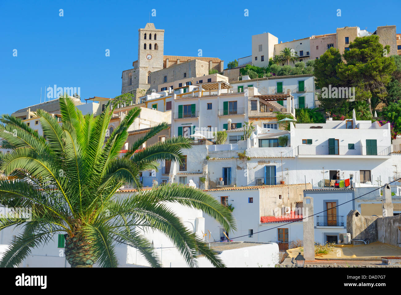 Ibiza town, Ibiza, Balearic Islands, Spain, Europe Stock Photo