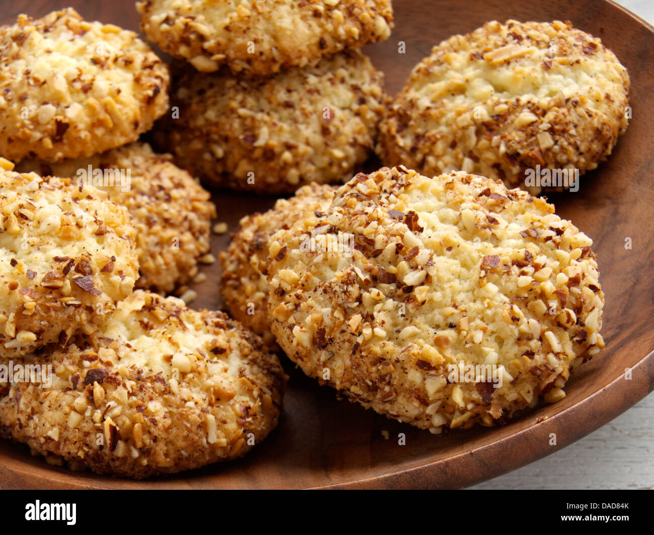 Coconut and almond crunch wafers American snacks Stock Photo Alamy