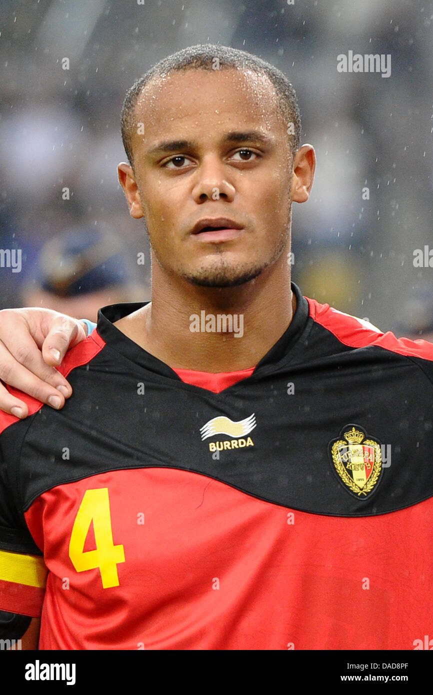 Belgium's Vincent Kompany is pictured prior to the Group A EURO 2012 qualifying match between Germany and Belgium at the Esprit Arena in Duesseldorf, Germany, 11 October 2011. Photo: Revierfoto Stock Photo