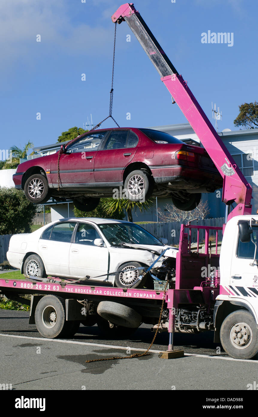Tow Truck Towing Car High Resolution Stock Photography and Images Alamy