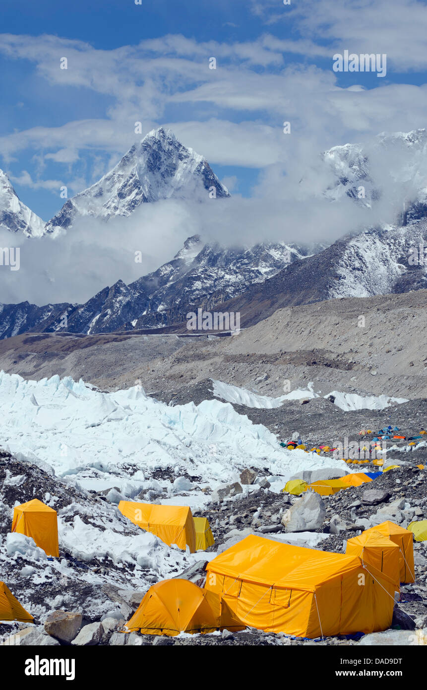 Tents at Everest Base Camp, Solu Khumbu Everest Region, Sagarmatha