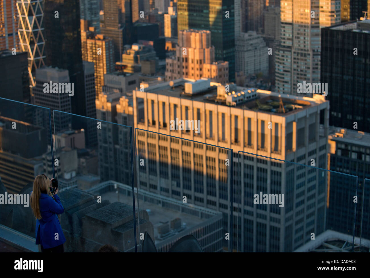 View from Rockefeller Centre, Manhattan, New York City, USA Stock Photo