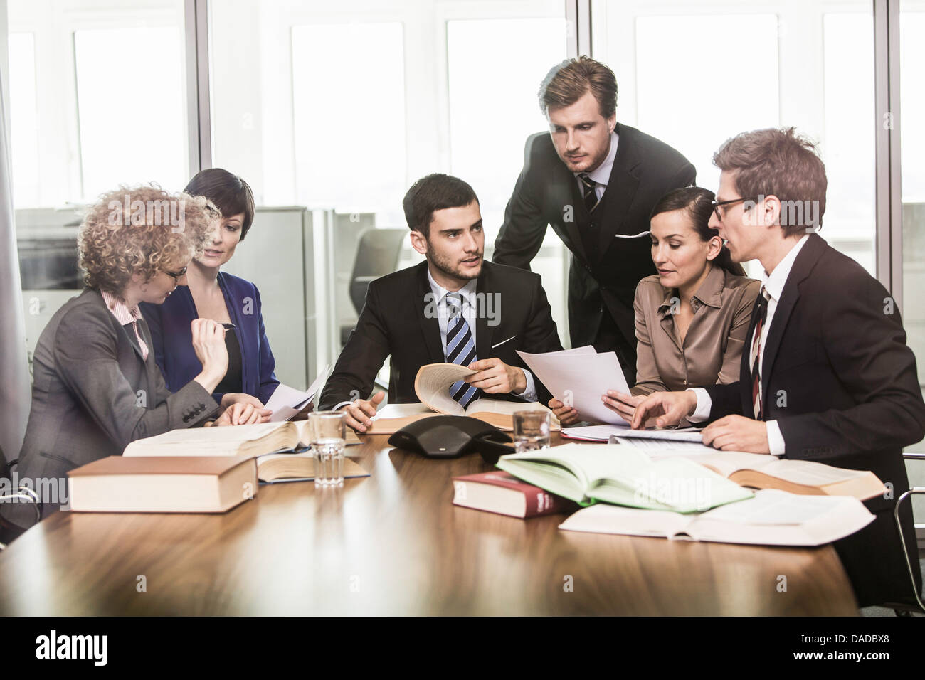 Lawyers in meeting Stock Photo Alamy