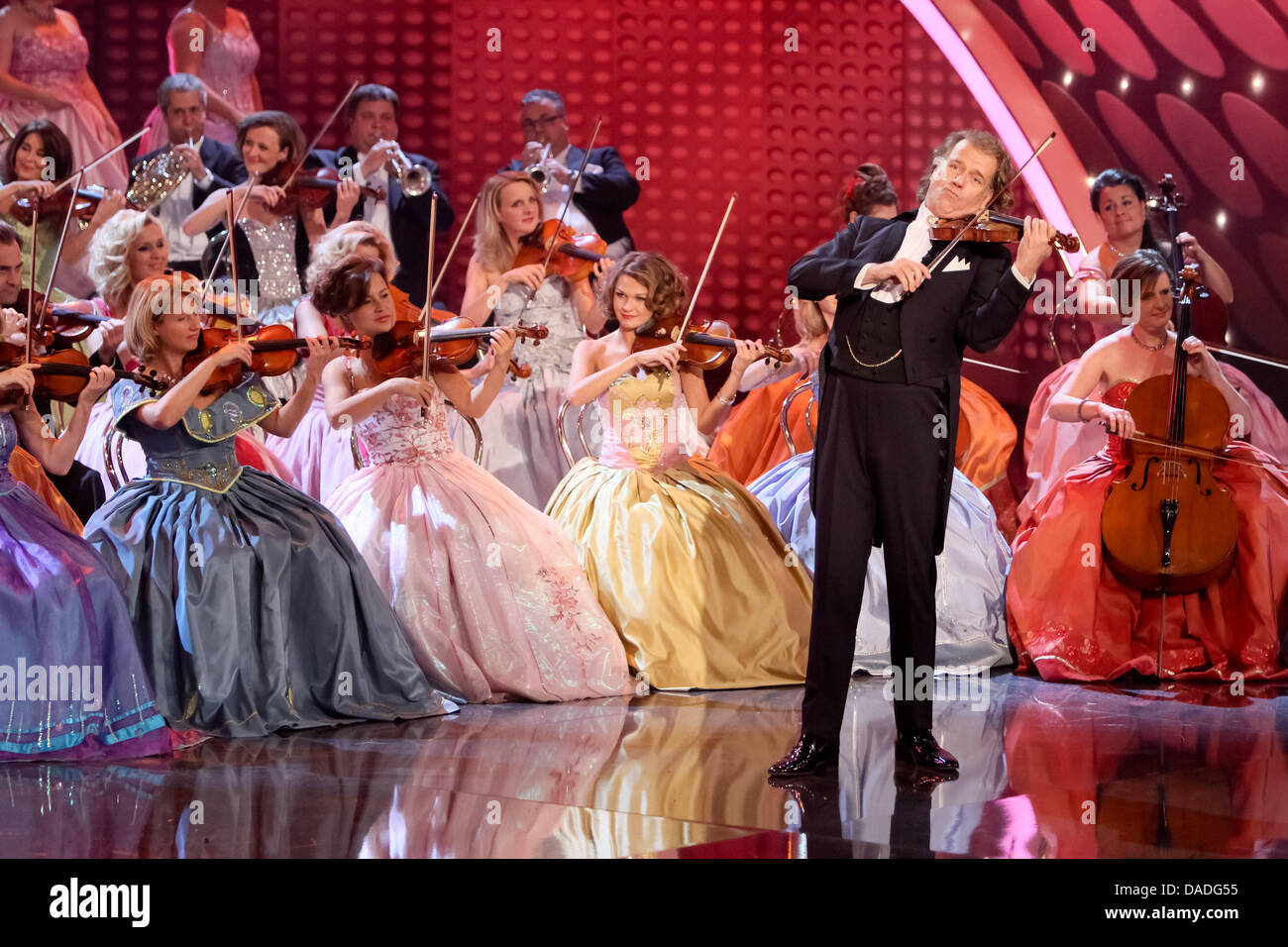Musician Andre Rieu performs during the TV programme 'Willkommen bei ...