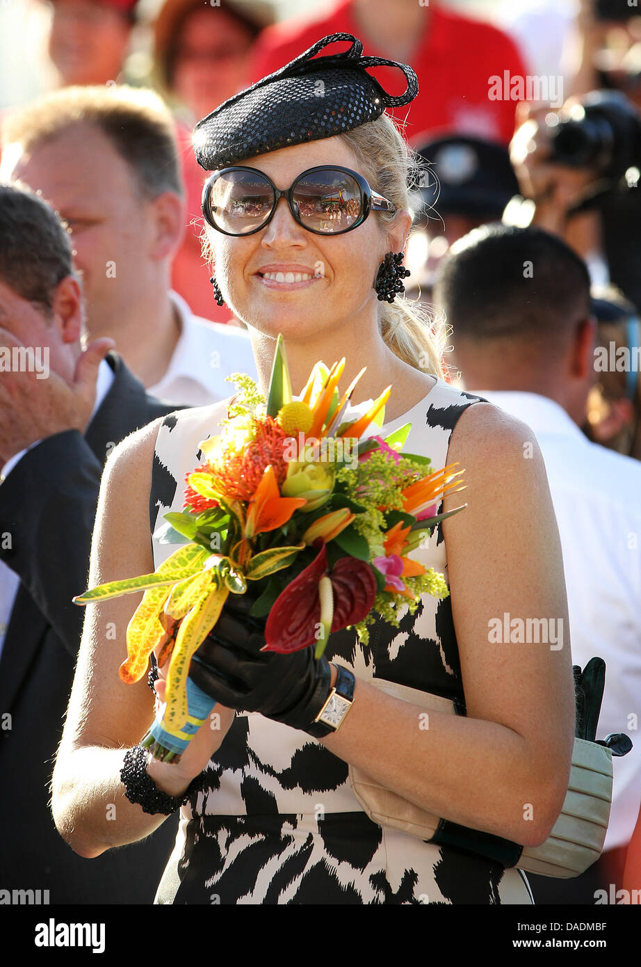 Princess Maxima of The Netherlands attends with the Dutch royal family ...