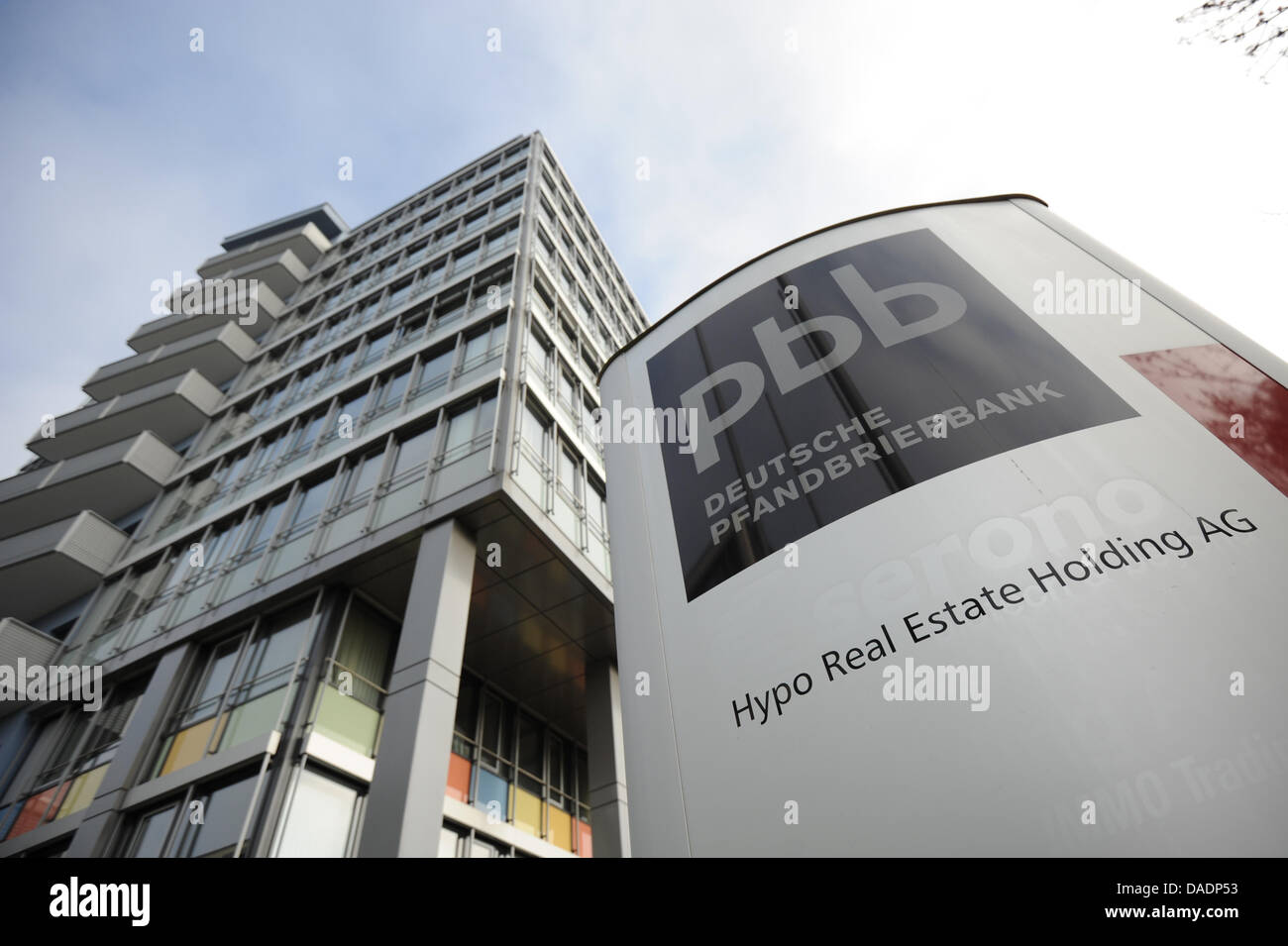 The Logo Of The Deutsche Pfandbriefbank Seen In Unterschleissheim Stock Photo Alamy