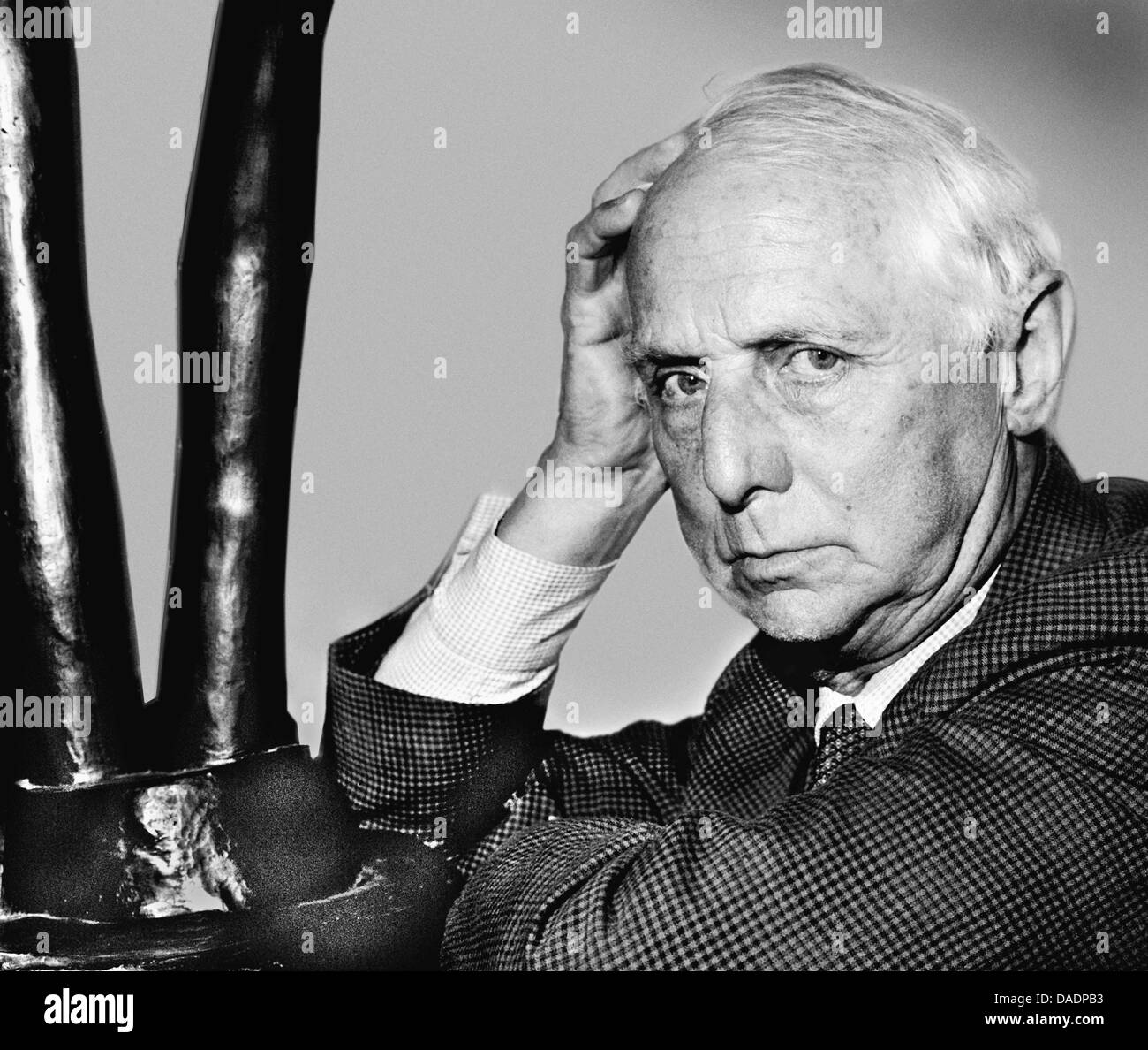 Artist Max Ernst in 1962. Portrait by photographer Fred Stein (1909-1967) who emigrated 1933 from Nazi Germany to France and finally to the USA. Stock Photo