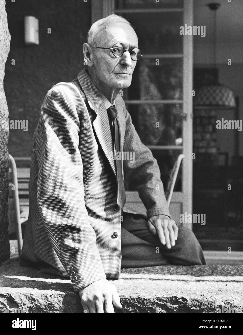 Author Hermann Hesse in 1961. Portrait by photographer Fred Stein (1909-1967) who emigrated 1933 from Nazi Germany to France and finally to the USA. Stock Photo