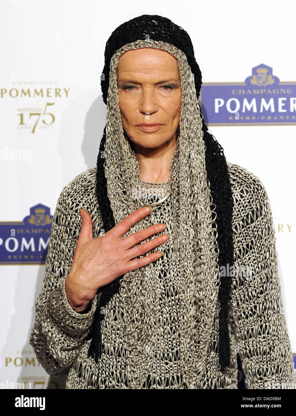 Countess Vera von Lehndorff attends the 175th anniversary of the champagne brand Pommery at the French embassy in Berlin, Germany, 03 November 2011. Photo: Jens Kalaene Stock Photo