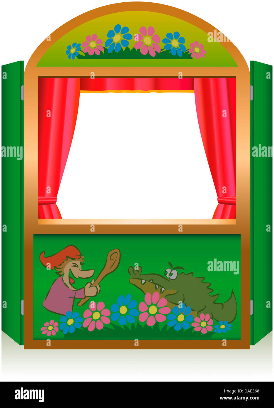 Punch And Judy Booth Stock Photo