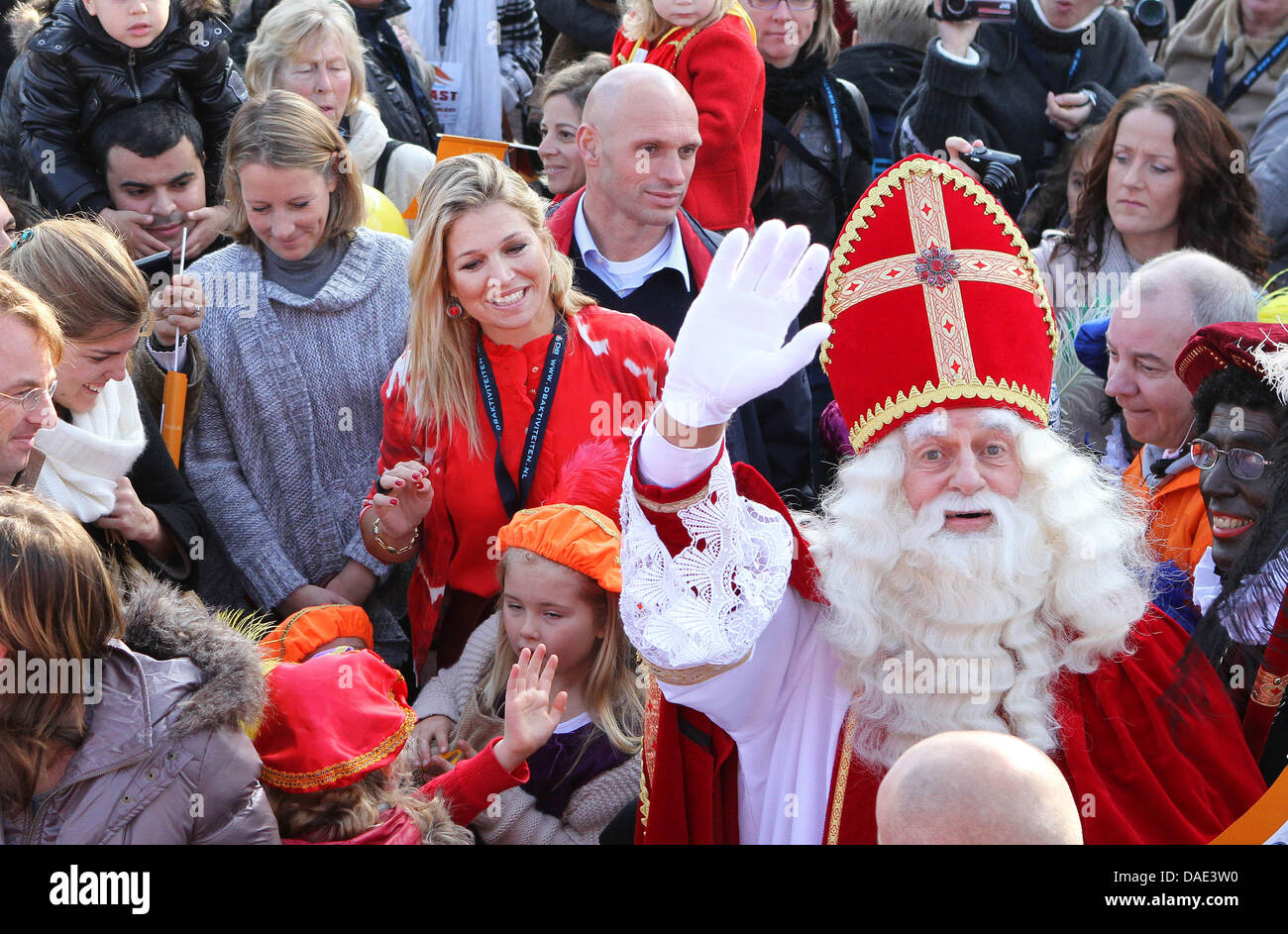 Dutch Royals At The Arrival Of Sinterklaas And His Zwarte Pieten