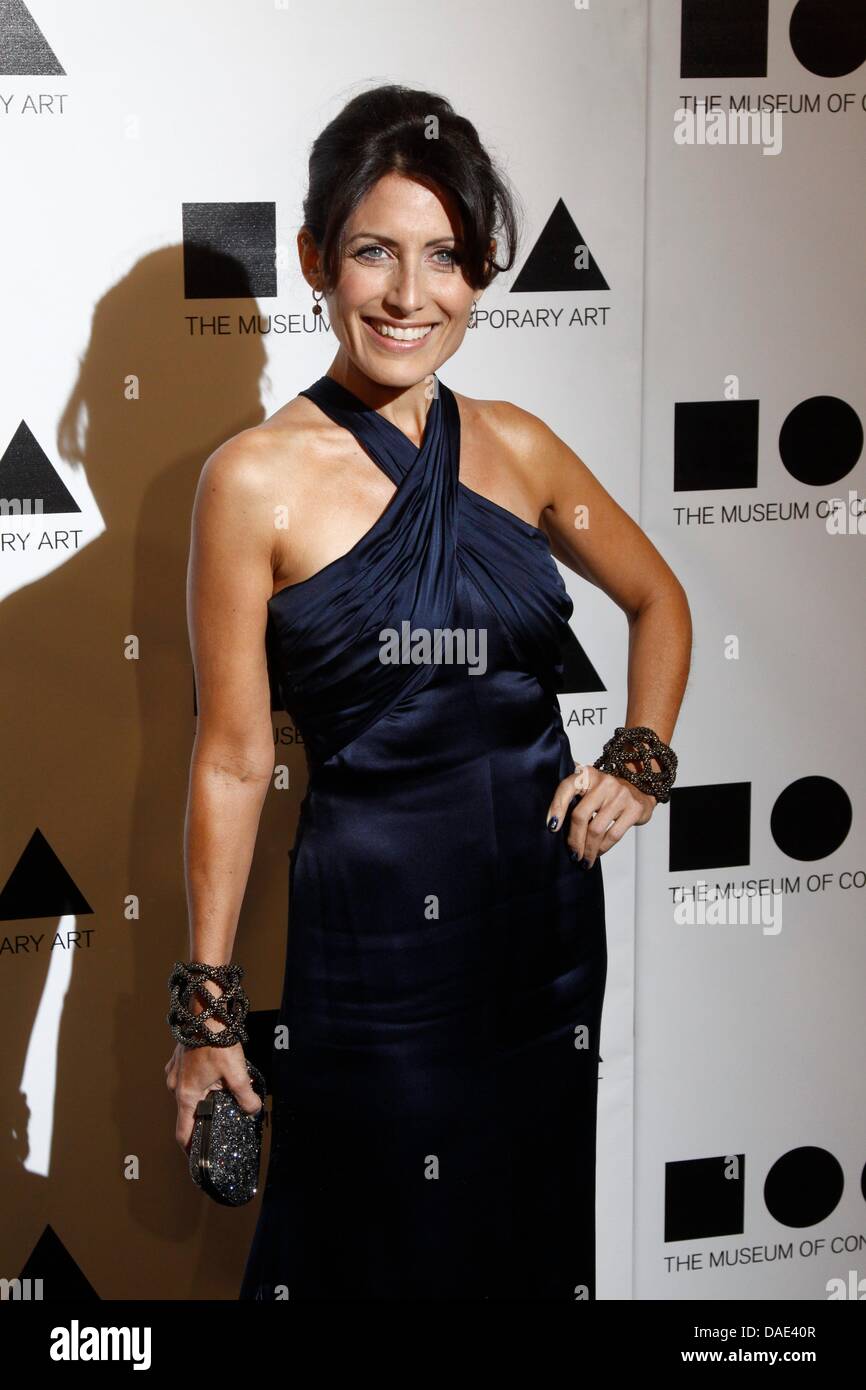 Actress / playwright Lisa Edelstein arrives at the 2011 MOCA Gala - 'An Artists Life Manifesto' at Museum Of Contemporary Art - Moca Grand Avenue in Los Angeles, USA, on 12 November 2011. Photo: Hubert Boesl Stock Photo