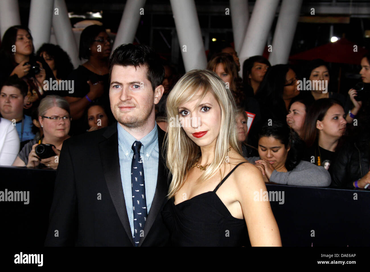 Musicians Leonard Jackson and Laura Jane Scott of 'Imperial Mammoth' arrive for the World Premiere of 'The Twilight Saga: Breaking Dawn - Part 1' at Nokia Theatre at L.A. Live in Los Angeles, USA, 15 November 2011. Photo: Hubert Boesl Stock Photo