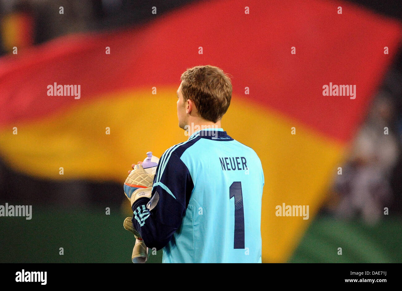 Germany's goalkeeper Manuel Neuer leaves the pitch after the