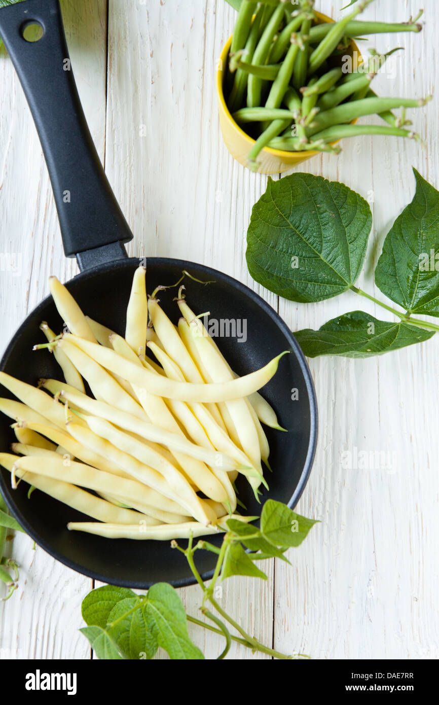 Raw fresh yellow beans hi-res stock photography and images - Alamy