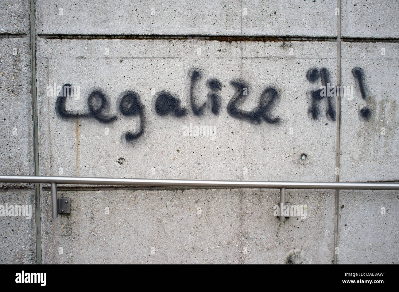 Legalize it graffiti Stock Photo